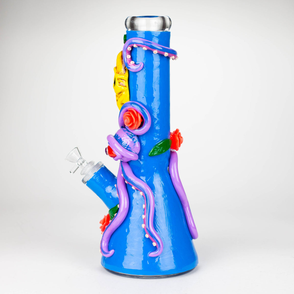 Octo-Skull 13" Glow Bong