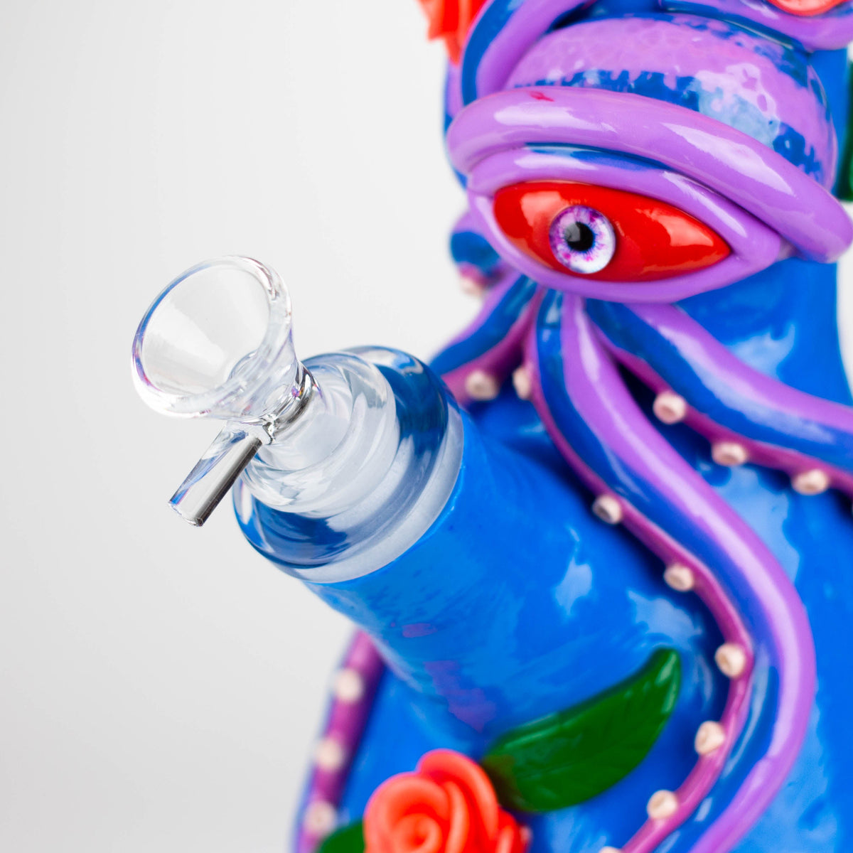 Octo-Skull 13" Glow Bong