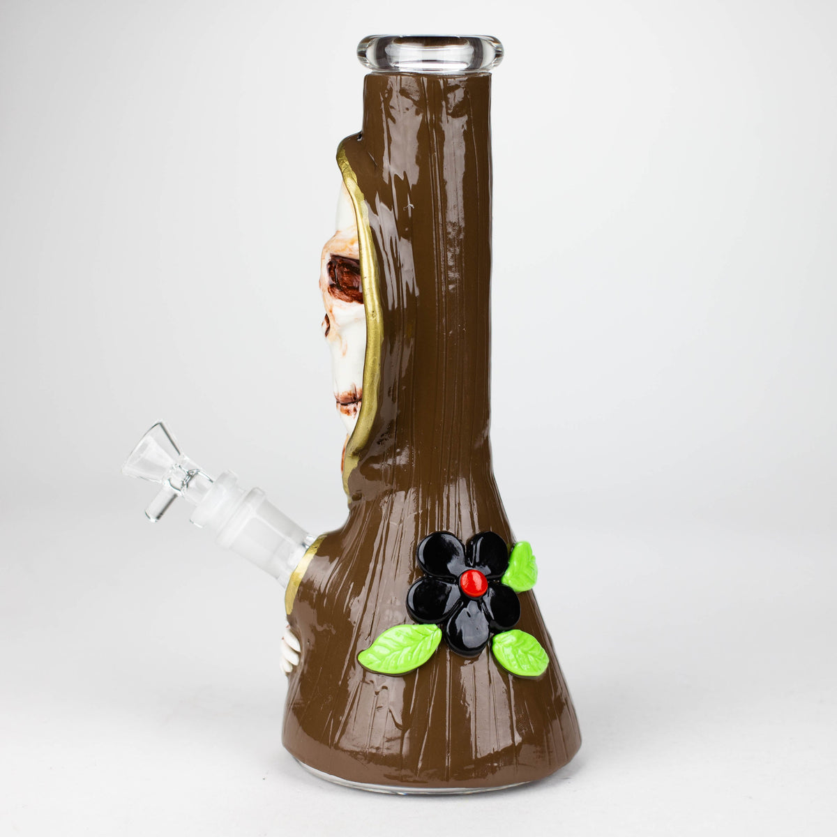 3D Skull 10" Beaker Bong