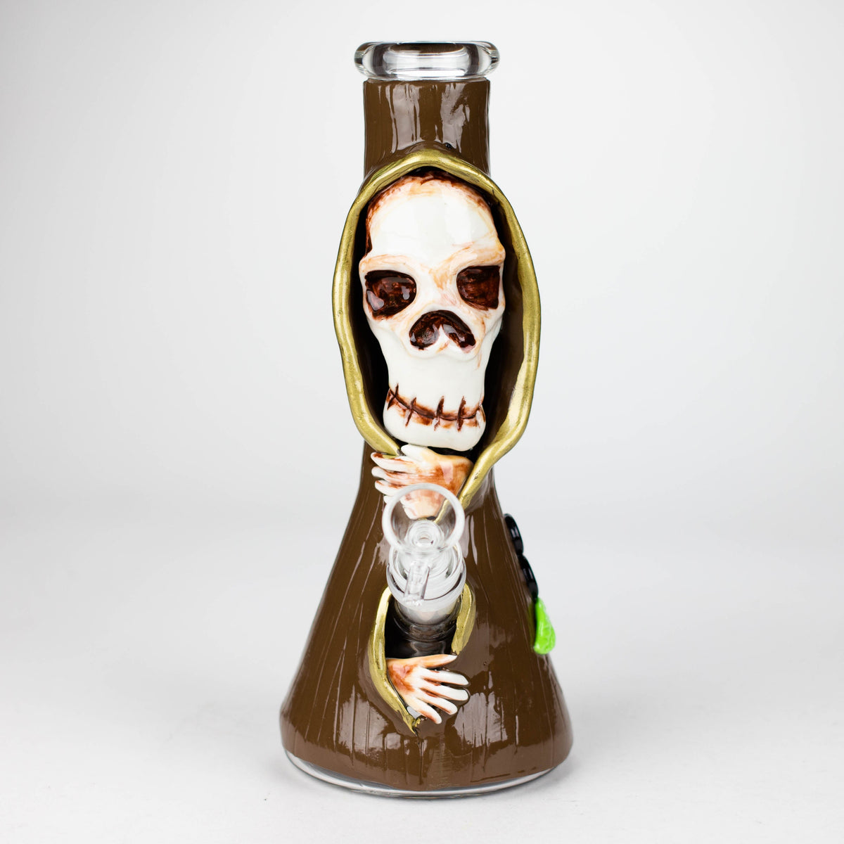 3D Skull 10" Beaker Bong