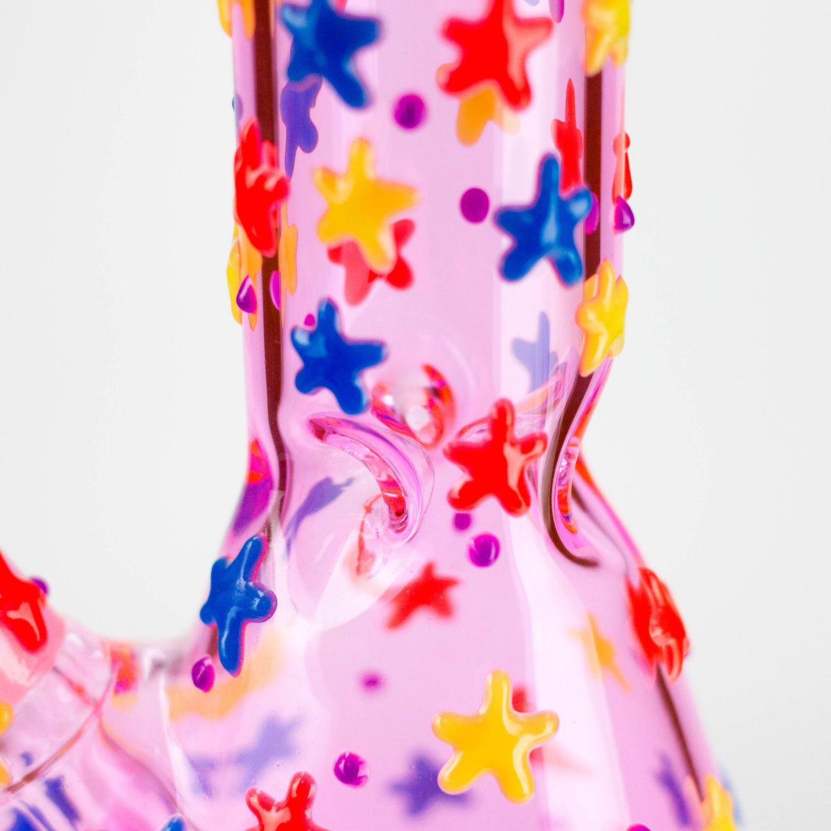 Moon Star 10-inch Glow Bong glow detail