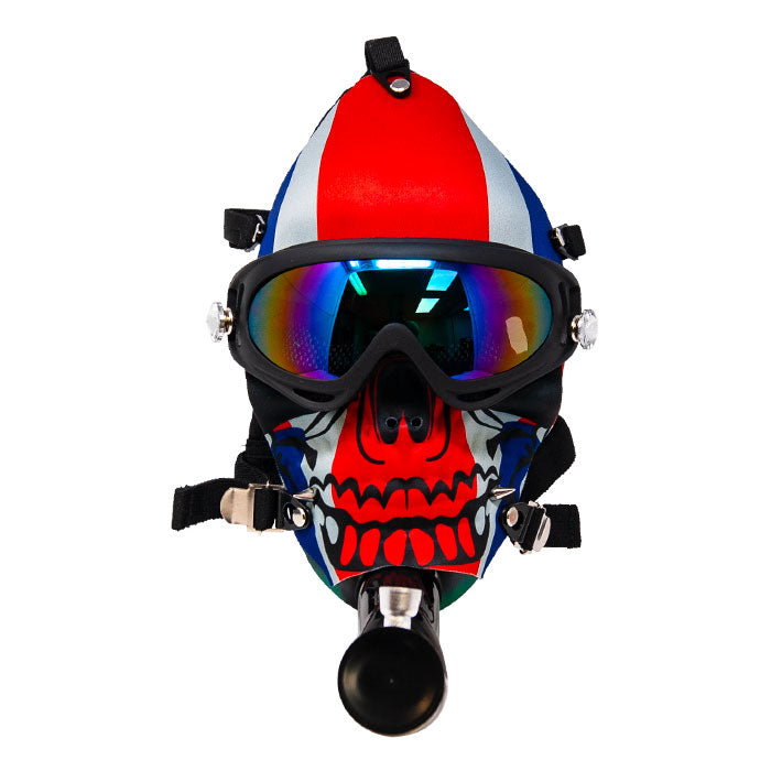 Stripe Gas Mask Bong