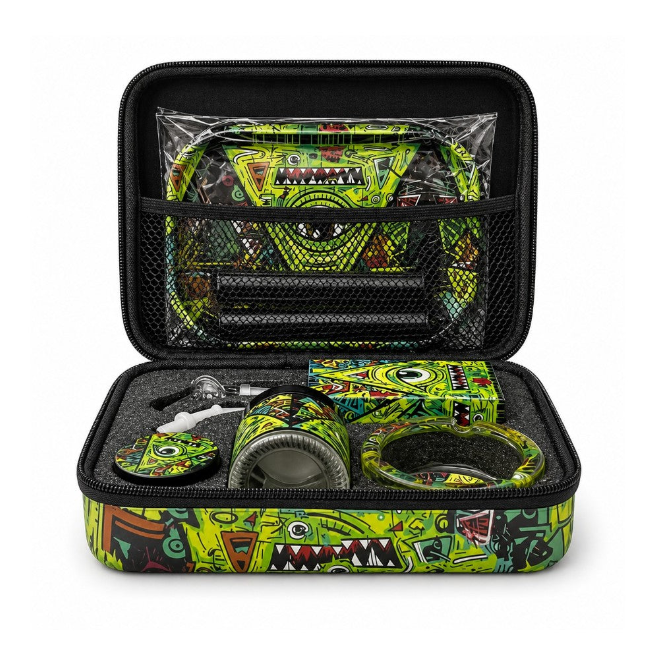Juicy Box Smoking Set- Neon Triangle Terror
