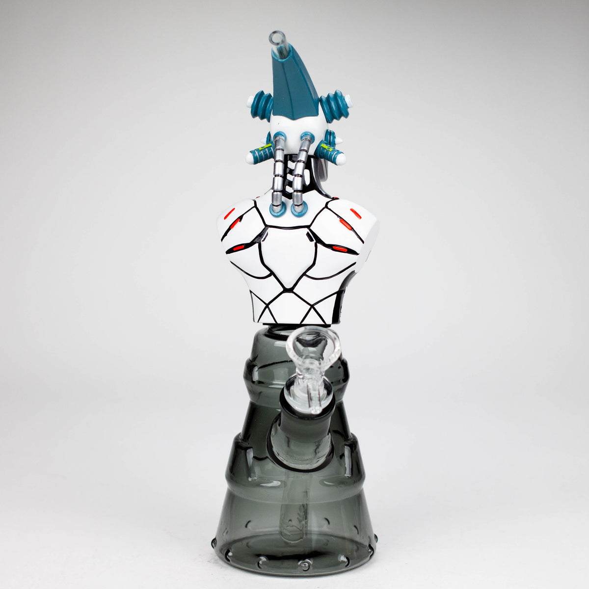 Mechanical Skull 10" Resin Bong