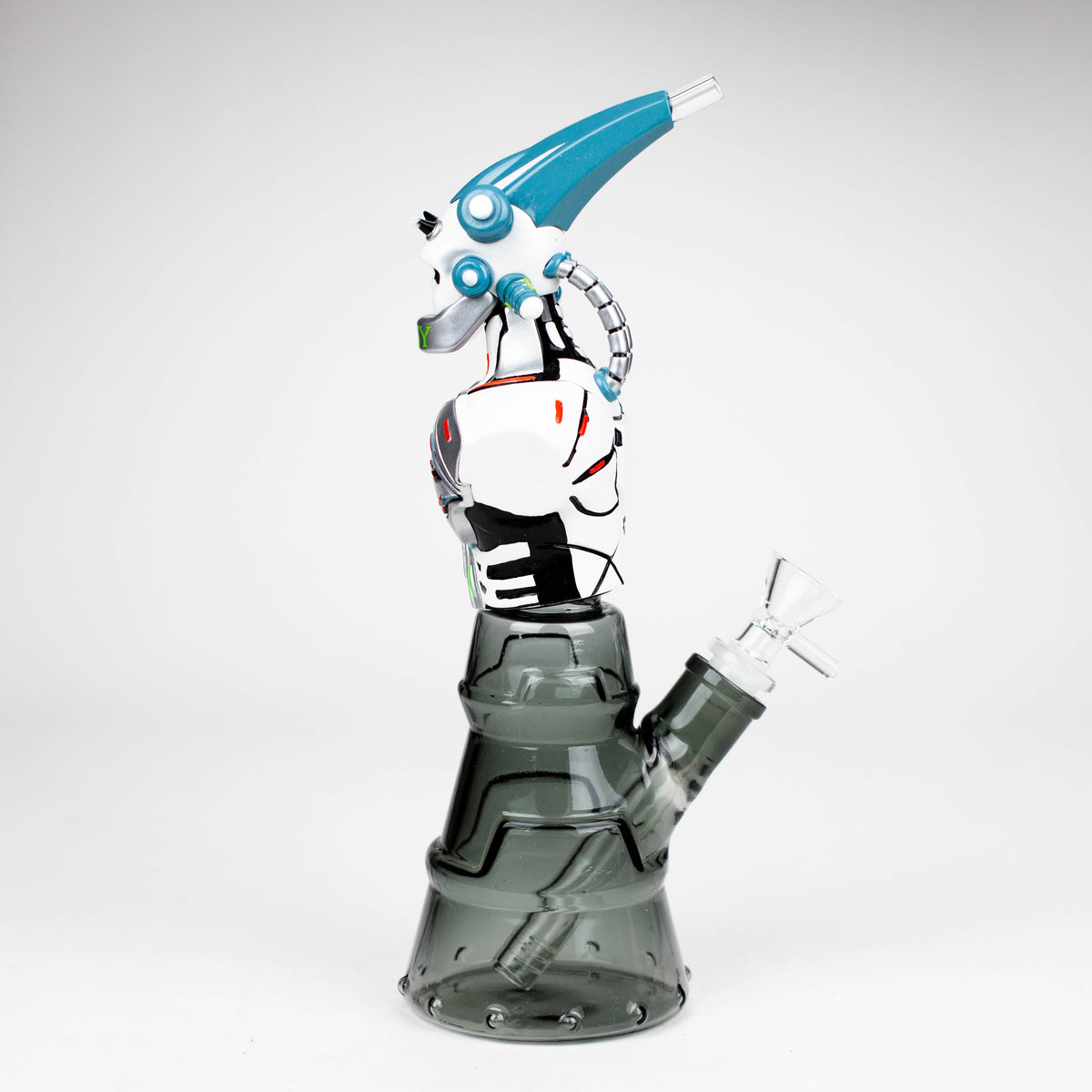 Mechanical Skull 10" Resin Bong