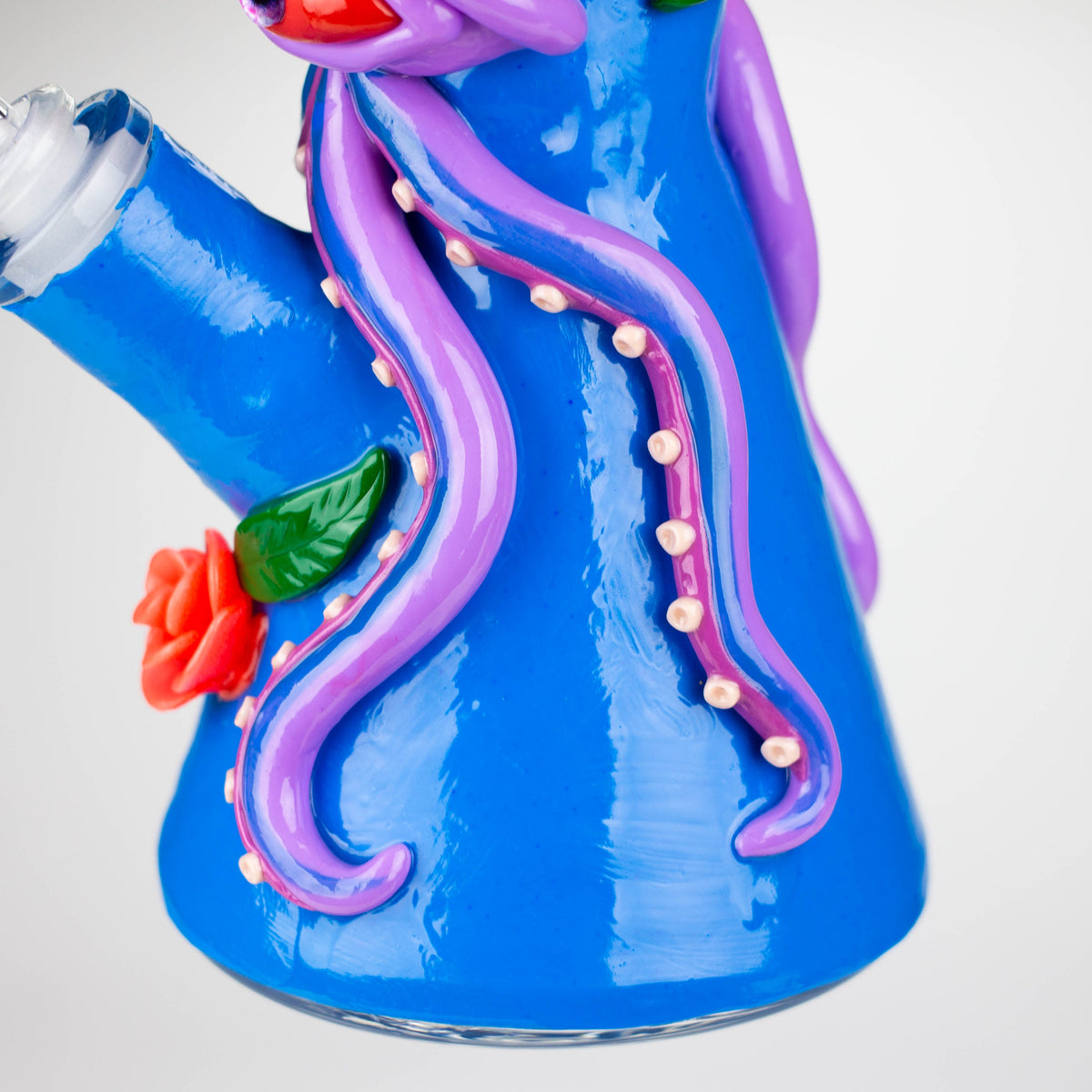 Octo-Skull 13" Glow Bong