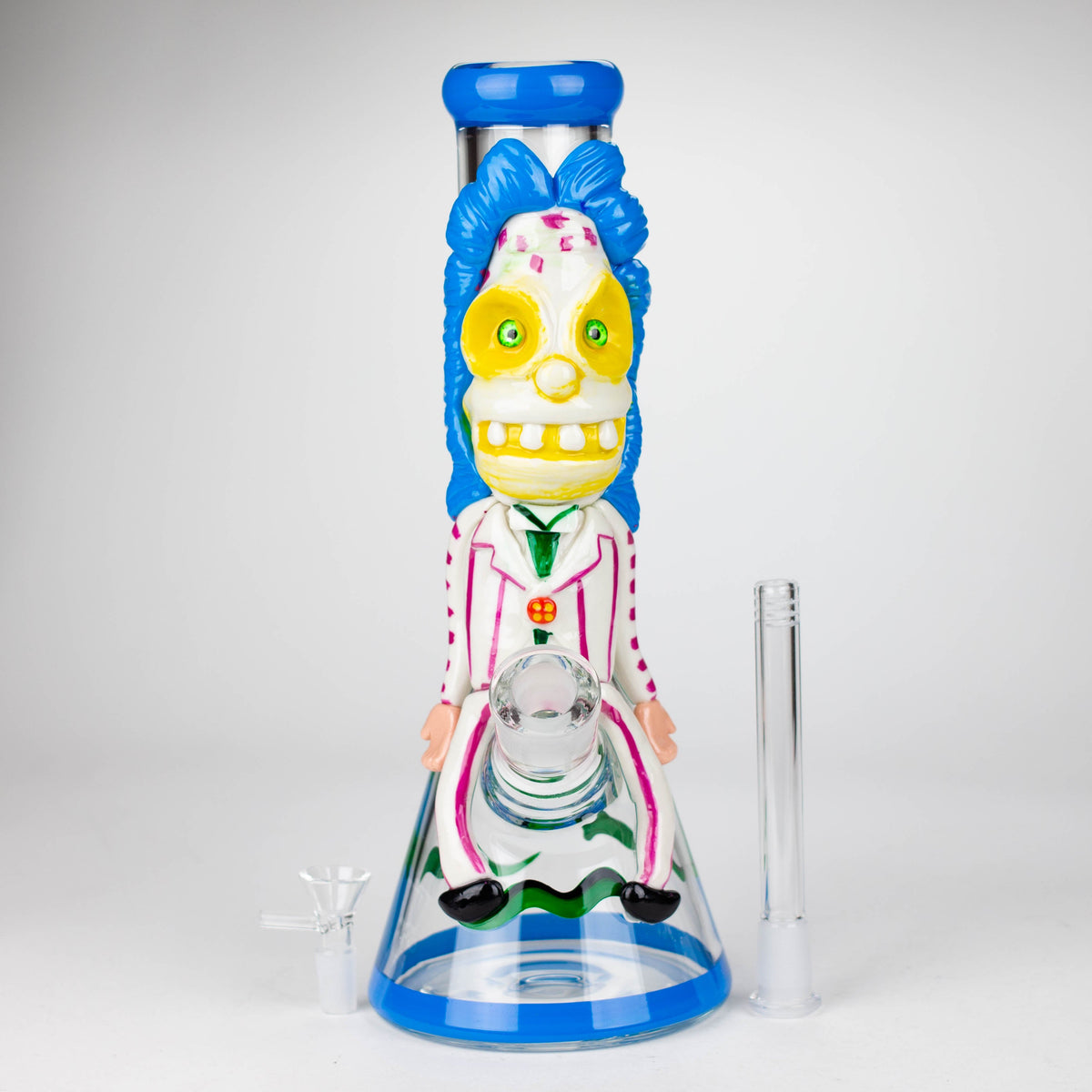 3D Clown 13" Beaker Bong