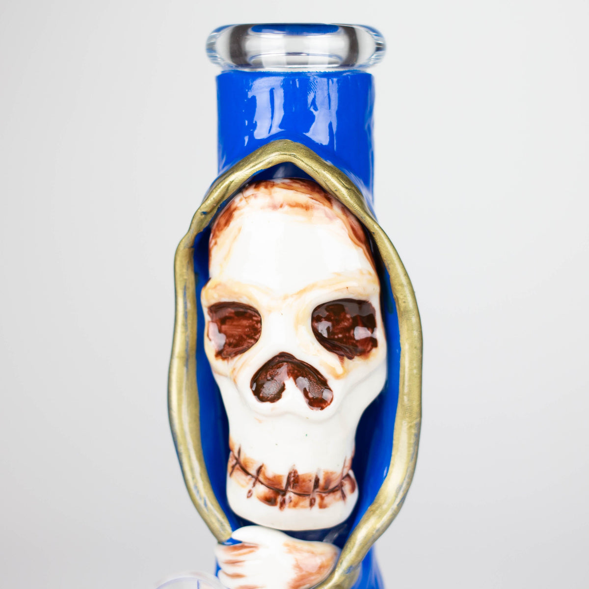 3D Skull 10" Beaker Bong