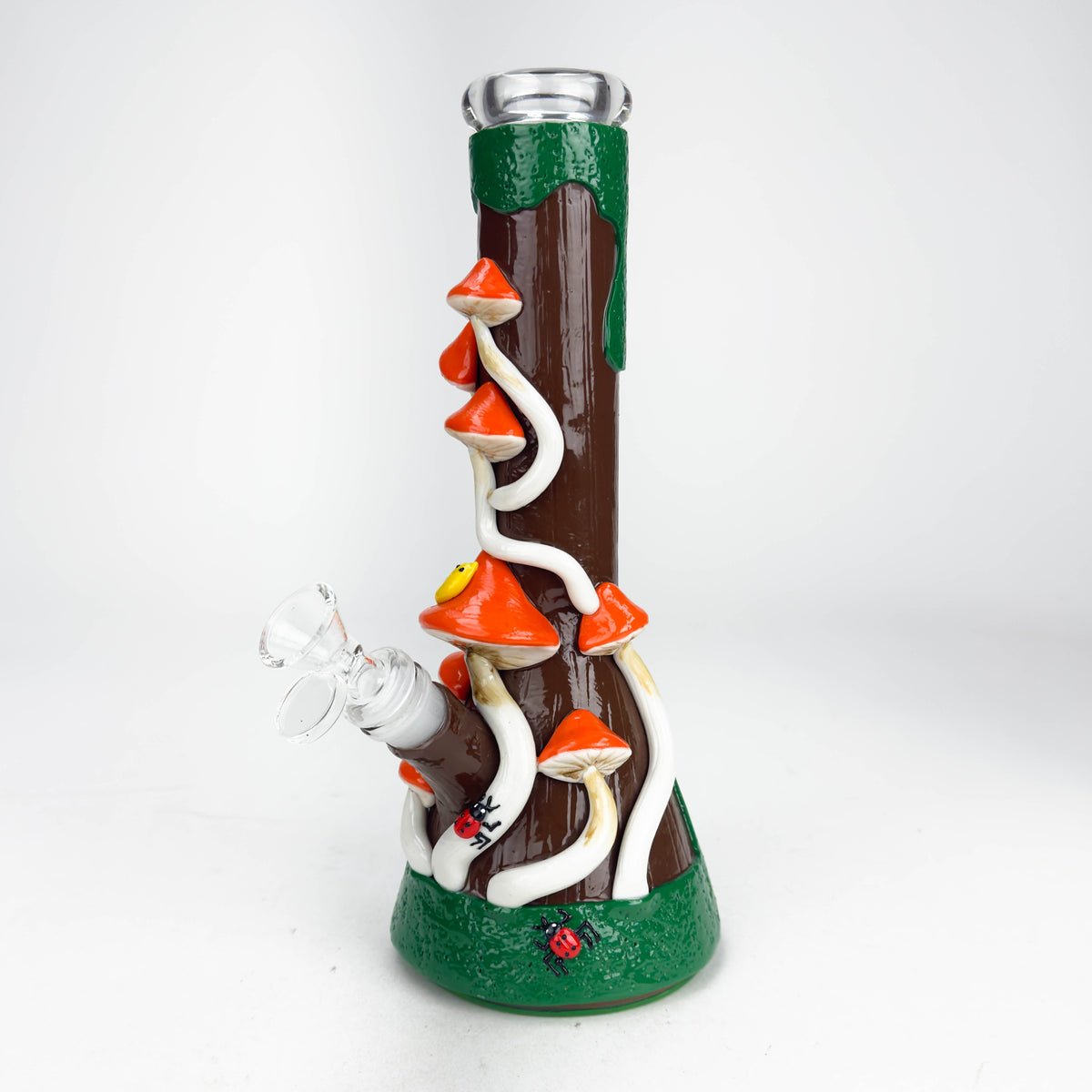 Enchanted Mushroom 10" Glass Beaker Bong