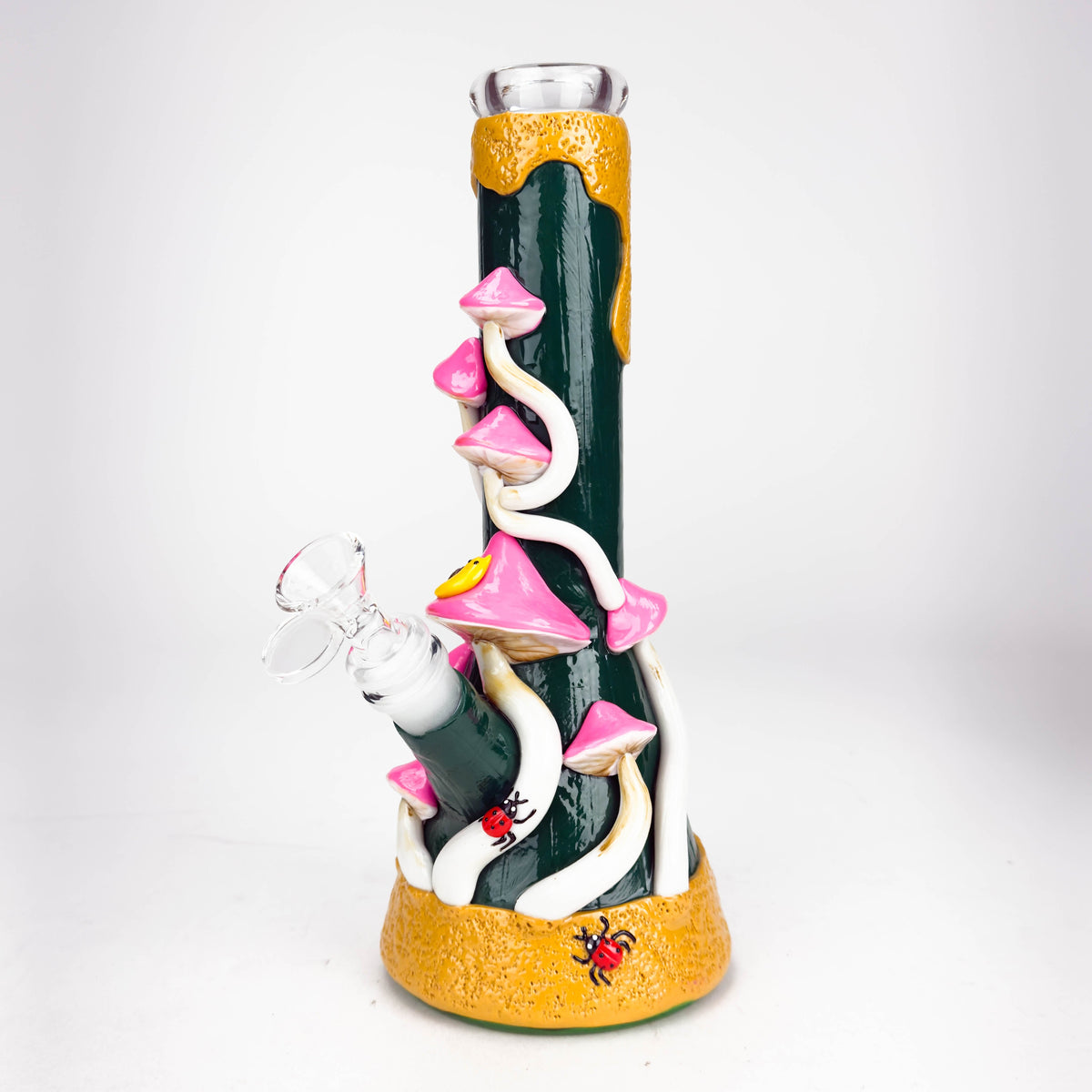 Enchanted Mushroom 10" Glass Beaker Bong