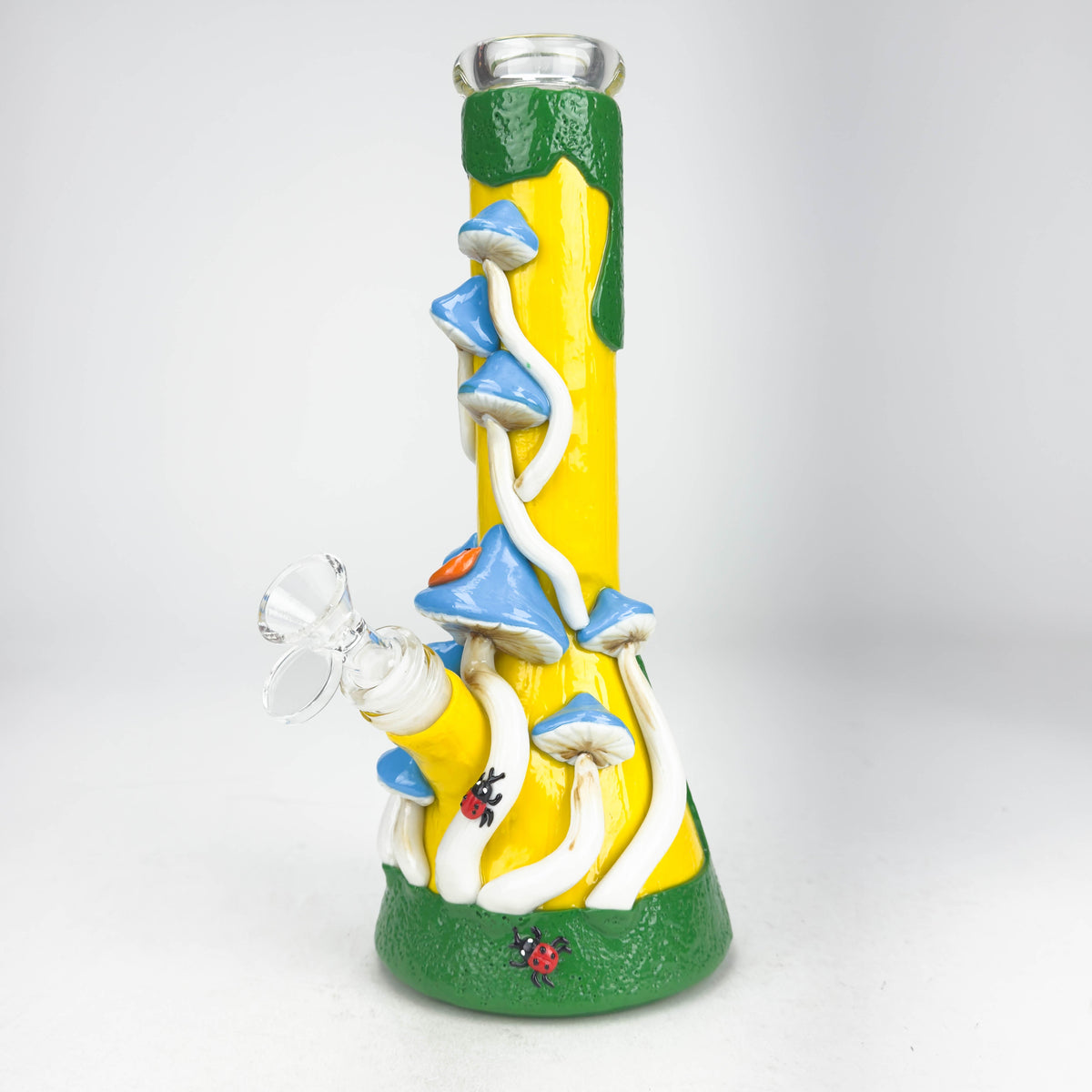 Enchanted Mushroom 10" Glass Beaker Bong