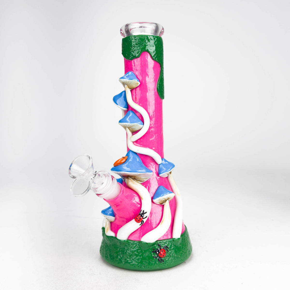 Enchanted Mushroom 10" Glass Beaker Bong