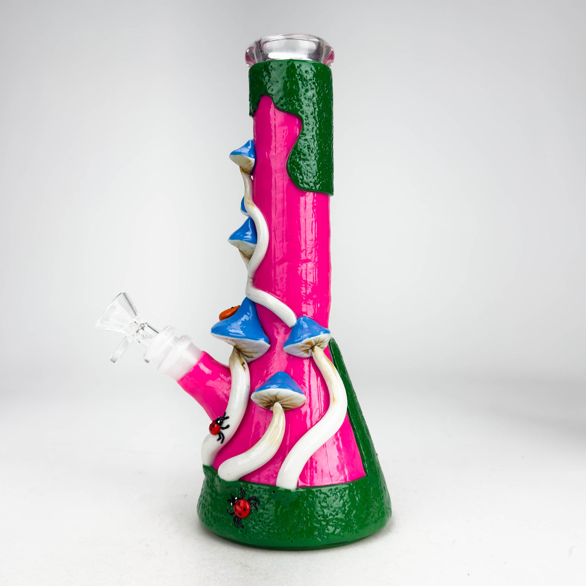 Enchanted Mushroom 10" Glass Beaker Bong