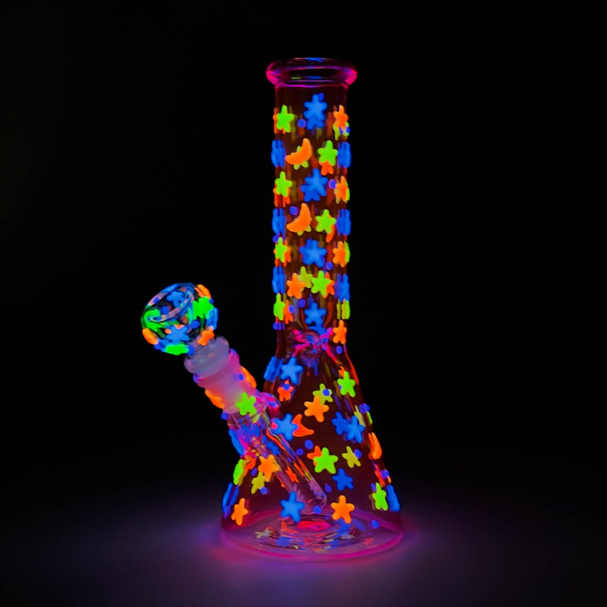 Moon Star 10-inch Glow Bong alternate view