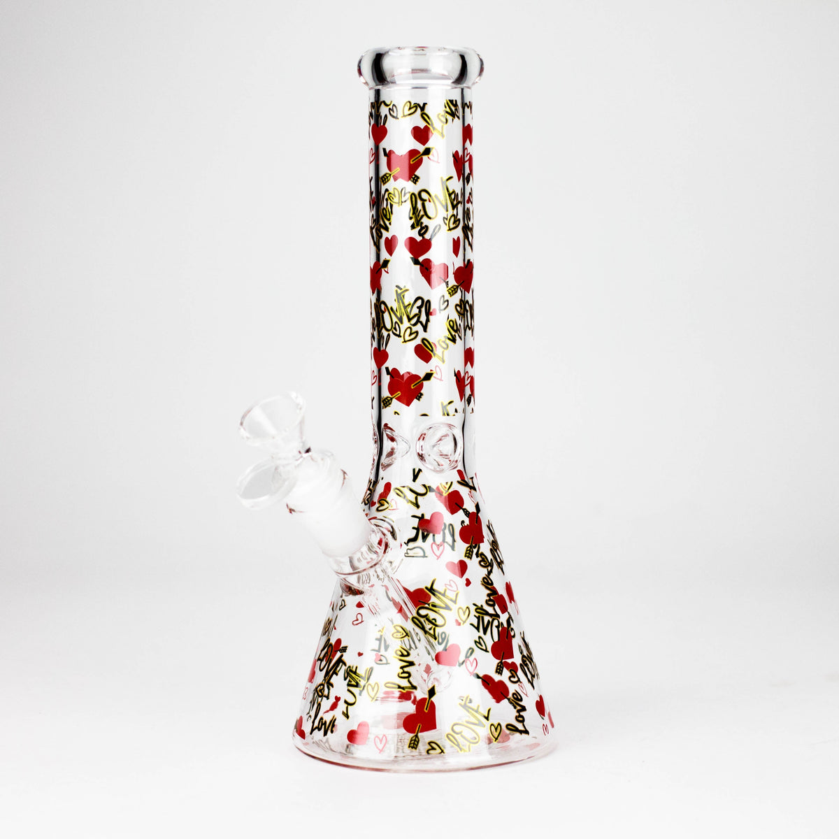 Love Design 10-inch Beaker Bong side view