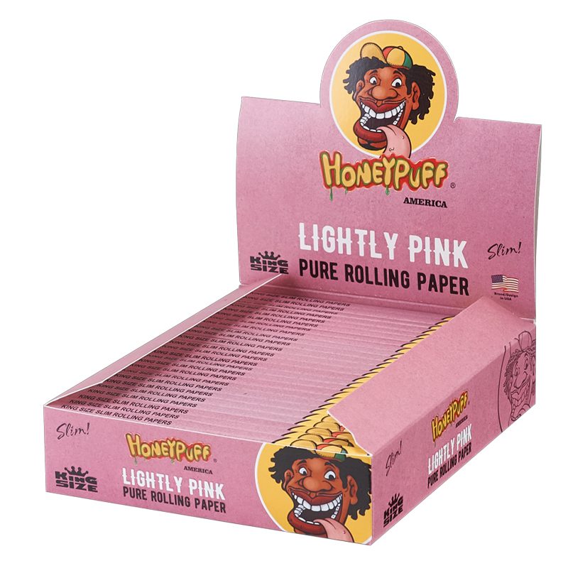 Honey Puff Pink King Size Papers 25 Pack