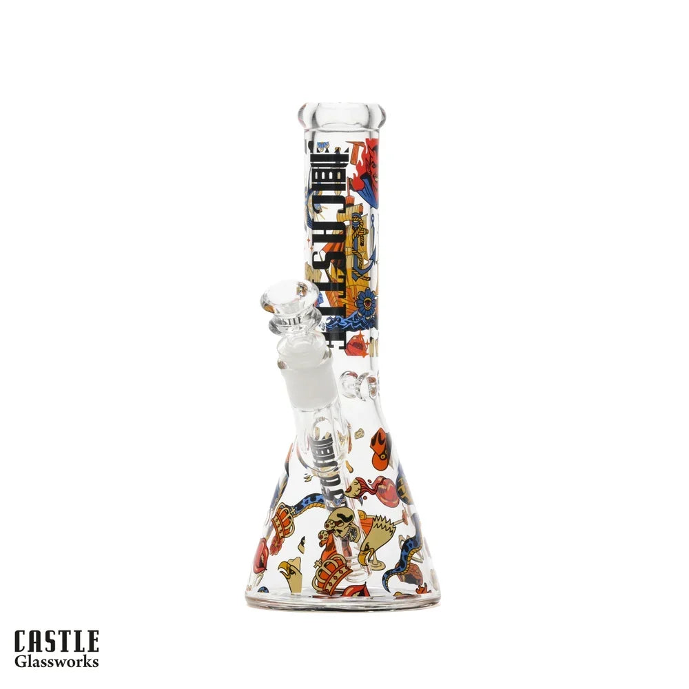 Tattoo 10-inch Beaker Bong